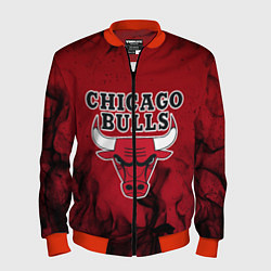 Бомбер мужской CHICAGO BULLS, цвет: 3D-красный