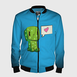 Бомбер мужской MINECRAFT, цвет: 3D-черный