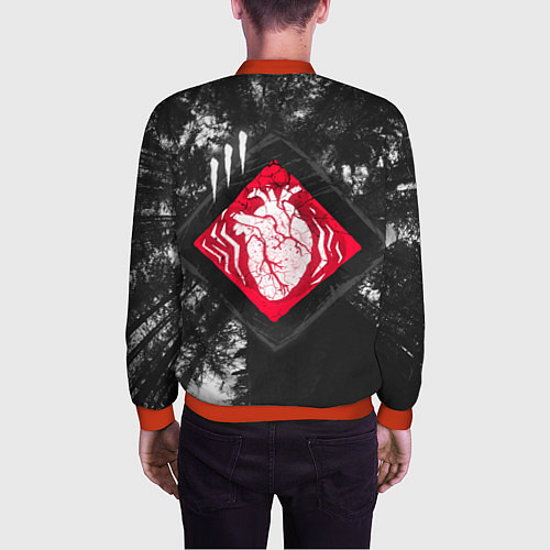 Мужской бомбер DBD - beating heart / 3D-Красный – фото 4