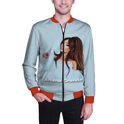 Бомбер мужской Ariana Grande Ариана Гранде, цвет: 3D-красный — фото 2