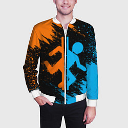Бомбер мужской PORTAL, цвет: 3D-белый — фото 2