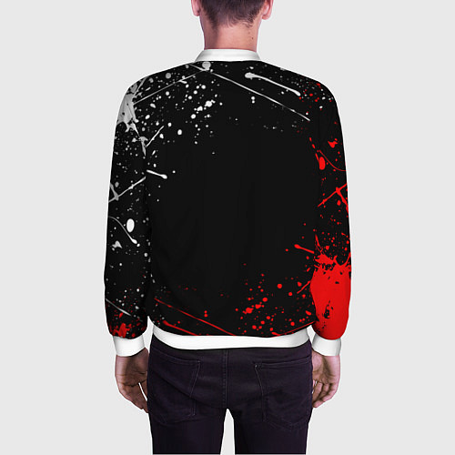 Мужской бомбер MONOKUMA / 3D-Белый – фото 4