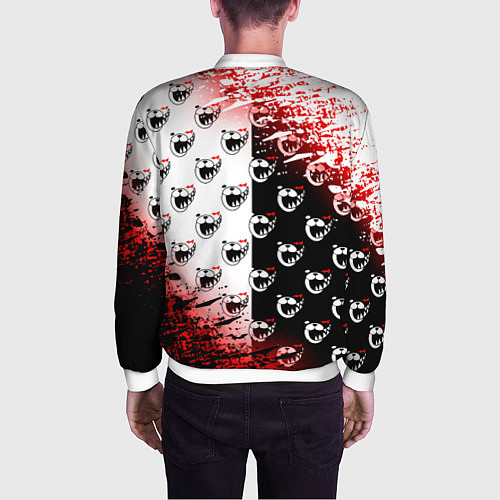 Мужской бомбер MONOKUMA / 3D-Белый – фото 4