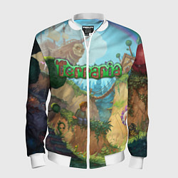 Бомбер мужской Terraria, цвет: 3D-белый