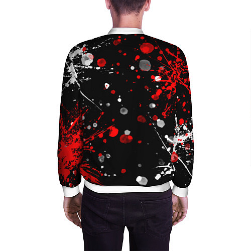 Мужской бомбер MONOKUMA / 3D-Белый – фото 4