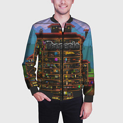 Бомбер мужской TERRARIA, цвет: 3D-черный — фото 2