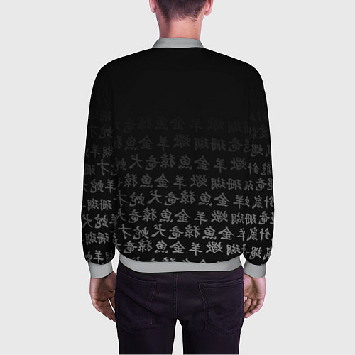 Мужской бомбер SENPAI ANIME / 3D-Меланж – фото 4