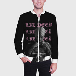 Бомбер мужской LiL PEEP, цвет: 3D-белый — фото 2