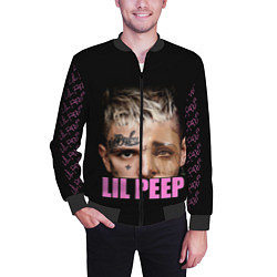 Бомбер мужской Lil Peep, цвет: 3D-черный — фото 2