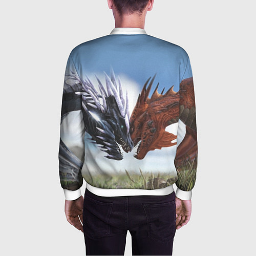 Мужской бомбер Ark Survival Evolved / 3D-Белый – фото 4