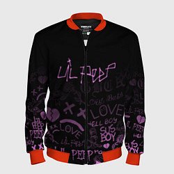 Бомбер мужской LIL PEEP, цвет: 3D-красный
