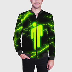 Бомбер мужской BILLIE EILISH, цвет: 3D-черный — фото 2