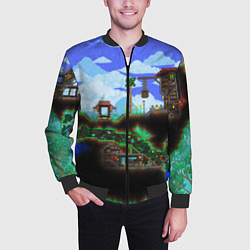 Бомбер мужской TERRARIA EXCLUSIVE, цвет: 3D-черный — фото 2