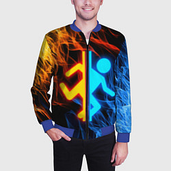 Бомбер мужской PORTAL, цвет: 3D-синий — фото 2