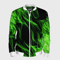 Бомбер мужской TOXIC FLAME, цвет: 3D-белый