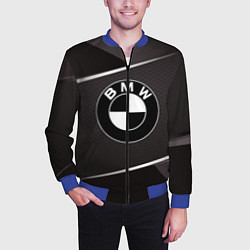 Бомбер мужской BMW, цвет: 3D-синий — фото 2