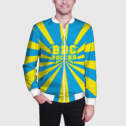 Бомбер мужской ВВС России, цвет: 3D-белый — фото 2