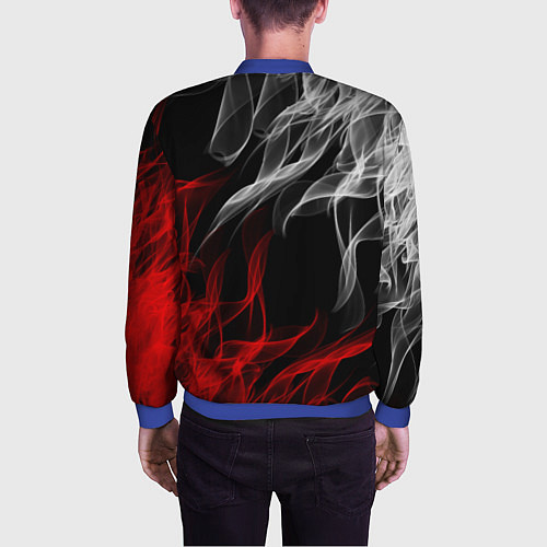 Мужской бомбер UMBRELLA CORP / 3D-Синий – фото 4