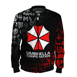 Бомбер мужской RESIDENT EVIL UMBRELLA CORP, цвет: 3D-черный