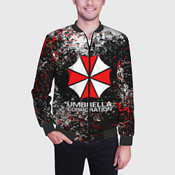 Бомбер мужской UMBRELLA CORP, цвет: 3D-черный — фото 2