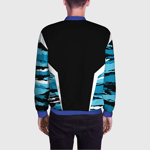Мужской бомбер Камуфляж ВДВ / 3D-Синий – фото 4