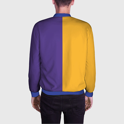 Мужской бомбер LA LAKERS / 3D-Синий – фото 4