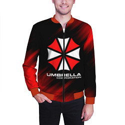 Бомбер мужской Umbrella Corporation, цвет: 3D-красный — фото 2