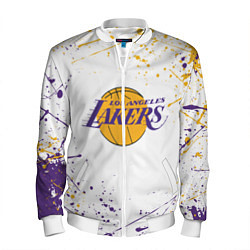 Бомбер мужской LA LAKERS, цвет: 3D-белый