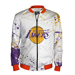 Бомбер мужской LA LAKERS, цвет: 3D-красный