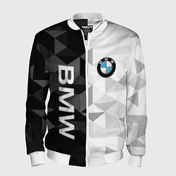 Бомбер мужской BMW, цвет: 3D-белый