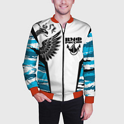 Бомбер мужской ВМФ России камуфляж, цвет: 3D-красный — фото 2