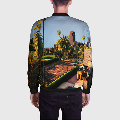 Мужской бомбер Grand Theft Auto / 3D-Черный – фото 4
