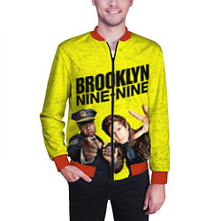 Бомбер мужской Brooklyn Nine-Nine, цвет: 3D-красный — фото 2