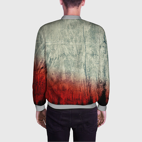 Мужской бомбер THE HATTERS / 3D-Меланж – фото 4