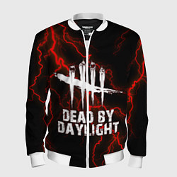 Бомбер мужской Dead by Daylight, цвет: 3D-белый