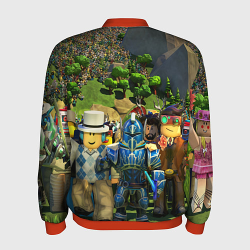 Мужской бомбер ROBLOX / 3D-Красный – фото 2