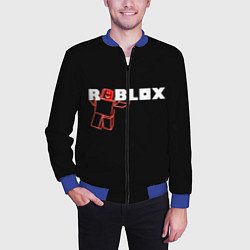 Бомбер мужской Роблокс Roblox, цвет: 3D-синий — фото 2