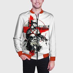 Бомбер мужской Чумной доктор, цвет: 3D-красный — фото 2