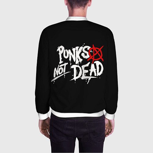 Мужской бомбер The Exploited / 3D-Белый – фото 4