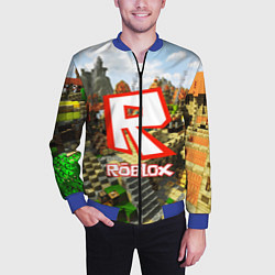 Бомбер мужской ROBLOX, цвет: 3D-синий — фото 2