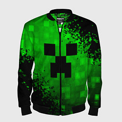 Бомбер мужской MINECRAFT, цвет: 3D-черный