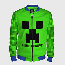 Бомбер мужской MINECRAFT, цвет: 3D-синий