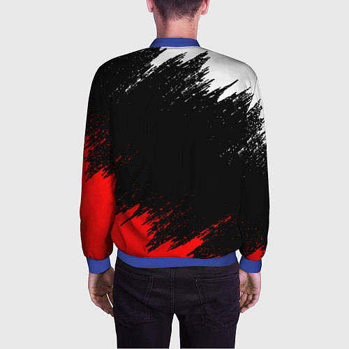 Мужской бомбер NISSAN GTR / 3D-Синий – фото 4