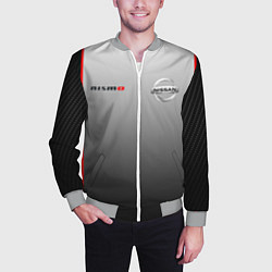 Бомбер мужской NISSAN NISMO, цвет: 3D-меланж — фото 2