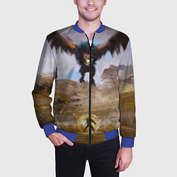 Бомбер мужской ВЕДЬМАК, цвет: 3D-синий — фото 2