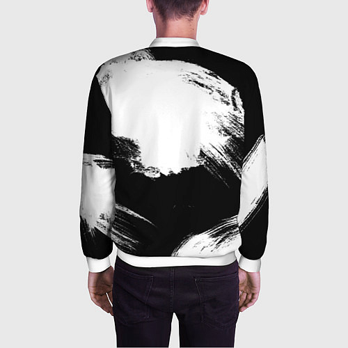 Мужской бомбер Iron Maiden / 3D-Белый – фото 4