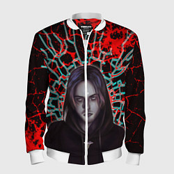 Бомбер мужской Pyrokinesis, цвет: 3D-белый