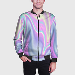 Бомбер мужской Vaporwave, цвет: 3D-черный — фото 2