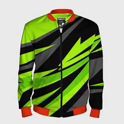 Бомбер мужской Форма для фитнеса, цвет: 3D-красный