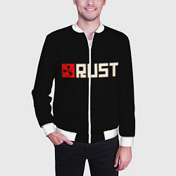 Бомбер мужской RUST, цвет: 3D-белый — фото 2